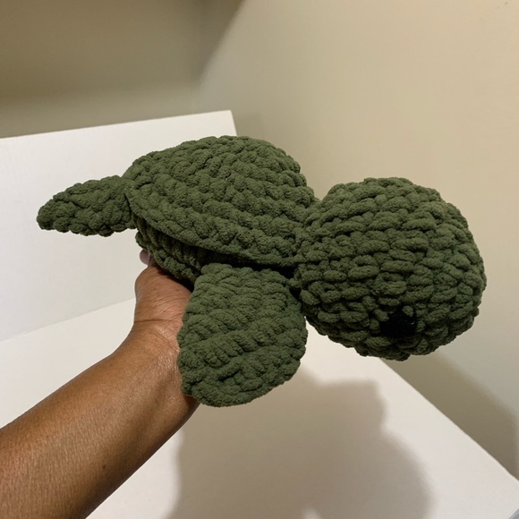 Sea Turtle Playroom Decor Soft Plushie Sea Turtle Handmade Crochet - Picture 13 of 15
